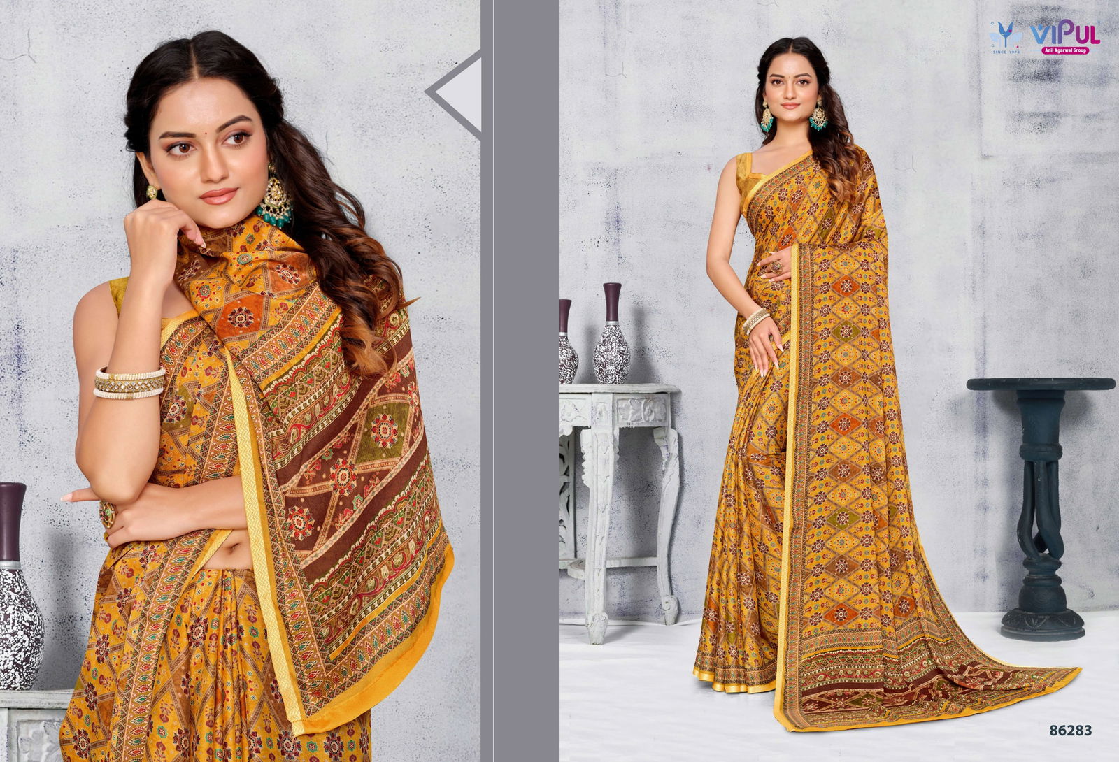 Antique Vol 2 By Vipul Moss Casual Wear Saree Wholesale Shop In Surat